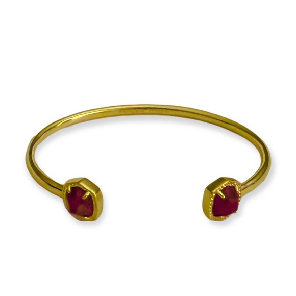 Kendra Scott Davie Cuff Bracelet Raspberry - Picture 1 of 3